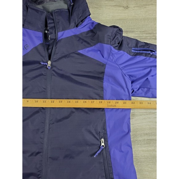 Free Country Jacket Women's Size L Blue Hooded Rain Radiance - Picture 8 of 14